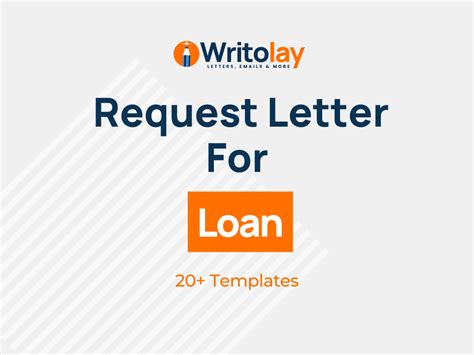 Loan Request Letter 8 Templates Writolay