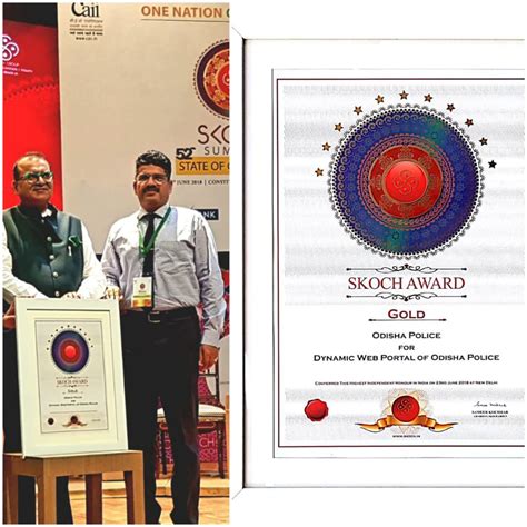 Odisha Police Bags Skoch Award For Its Web Portal Sambad English