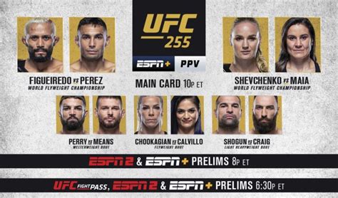 It's sad how the ufc pushes to have at least one female fight on the main card. MMAOddsBreaker Staff Picks - UFC 255 - MMAOddsBreaker