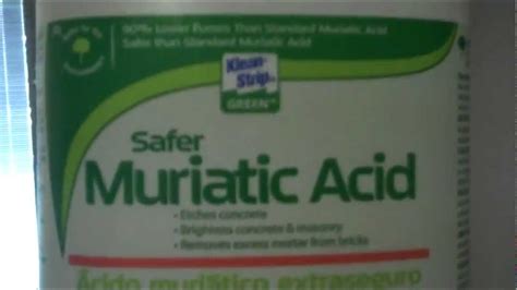 Muriatic Acid Youtube