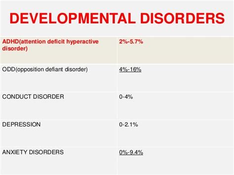 Developmental Disorders Ppt