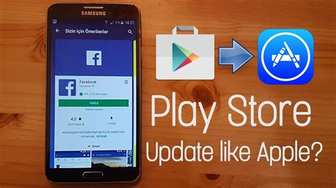 To set up updates for individual apps on your device: Play Store 2018 Update - Play store copies Apple App store ...
