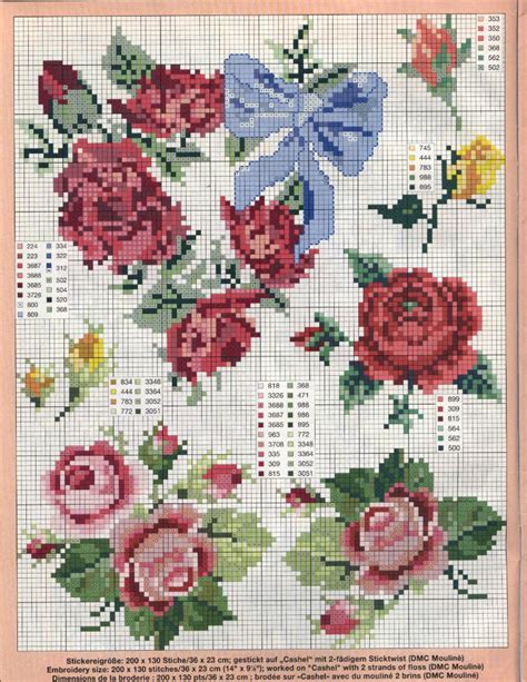 The patterns are available as downloadable pdfs. Beautiful red rose cross stitch pattern - free cross ...