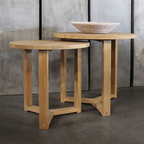 Why teak wood is the best for outdoor furniture ? These cool teak accent tables can be used as side tables ...