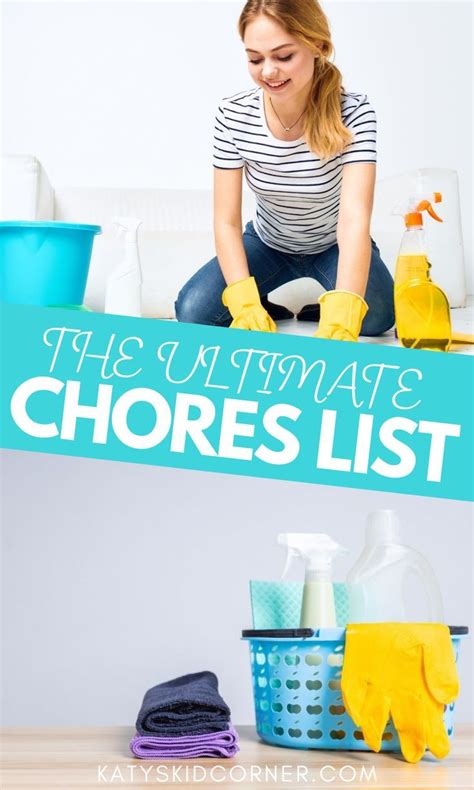 The Ultimate Household Chores List Household Chores List Chore List Chores