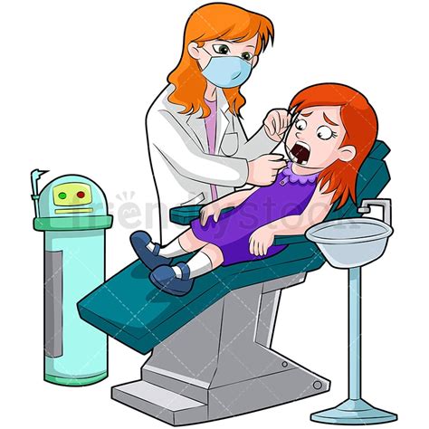 woman dentist cartoon images molar teeth enamel dental set