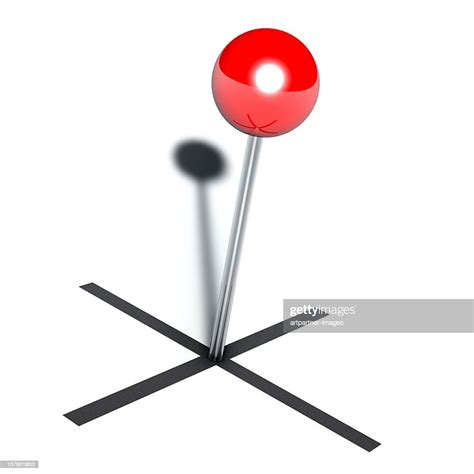 Red Pin In The Middle Of A Cross On White High Res Stock Photo Getty