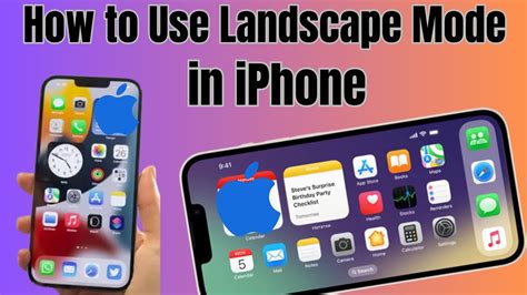 How To Use Landscape Mode In Iphone How To Turn On Landscape Mode In