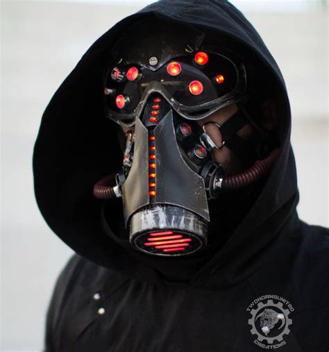 The Code Ripper Led Cyberpunk Mask And Goggles By Twohornsunited On