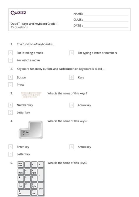 Typing Worksheets For St Class On Quizizz Free Printable