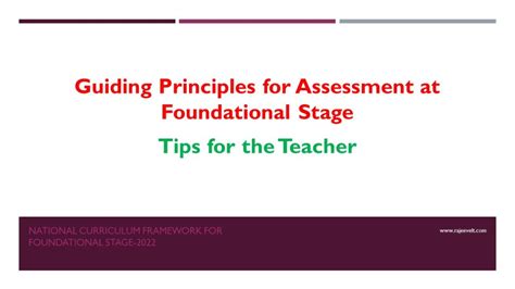 Tips For Evaluation And Assessment In Foundational Stage Ncf School