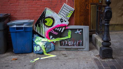 Street Artist Creates Obscure Monsters Out Of Random Trash Found In