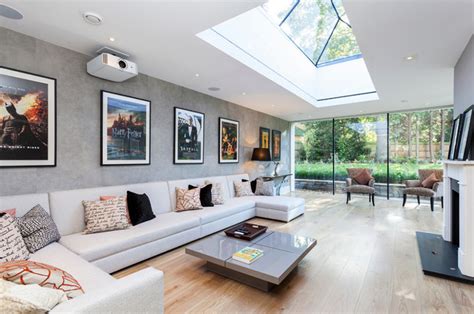 Small living room ideas include using lighter colours to give the impression of space, and avoiding bright tones. 20 Skylights for a Bright Living Room | Home Design Lover
