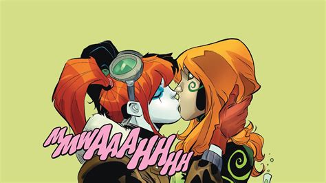 800x1280 Resolution Poison Ivy And Harley Quinn Kissing Illustration Harley Quinn Dc Comics