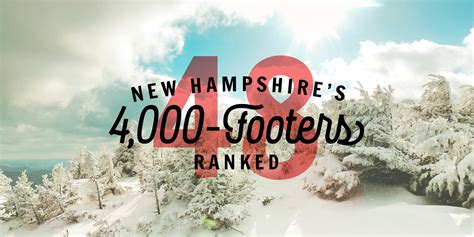 New Hampshires 48 4000 Footers Ranked The Trek