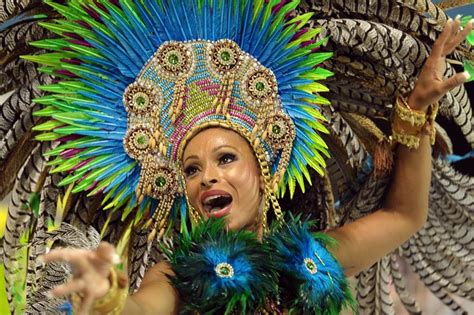 A Reveler Of The Vai Vai Samba School Performs During The First Night