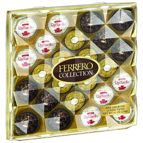 Ferrero Rocher Collection Fine Hazelnut Milk Chocolates 24 Count