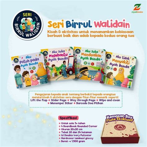 Jual Buku Edukasi Anak Muslim Usia 3 Tahun Boardbook Seri Birrul
