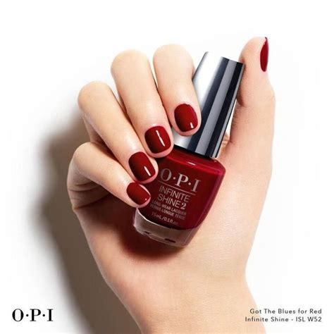 Opi Infinite Shine Got The Blues For Red Isl W52 In 2022 Nail