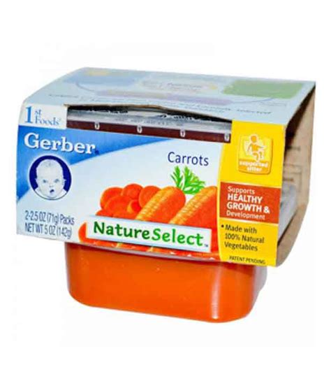 Gerber 1st Foods Vegetables Carrots 5oz142gm Buy Gerber 1st Foods