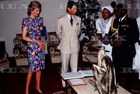 March 16 1990 Princess Diana At The State House In Lagos Al Pacino