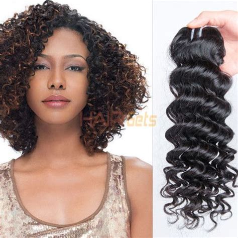 1 Pcs 7a Virgin Indian Hair Extensions Deep Wave Natural Black Ihw009 Only 2680 Indian Hair