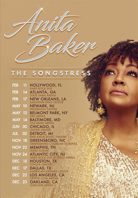 Anita Baker ‘the Songstress Tour 2023 Smooth Jazz And Smooth Soul