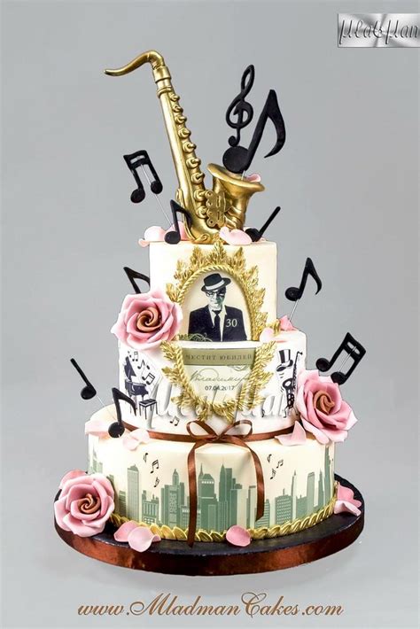 Jazz Sax Cake Cake By Mladman Cakesdecor