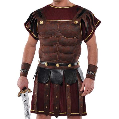 Adult Mens Ancient Roman Greek Gladiator Solider Armour Chest Fancy Dress Outfit 809801710886 Ebay