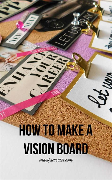 Learn How To Make A Corkboard Vision Board In This Do It Yourself