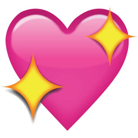 Download transparent emoji png for free on pngkey.com. Sparkling Pink Heart Emoji | Valentýn, Smajlíci a Pozadí