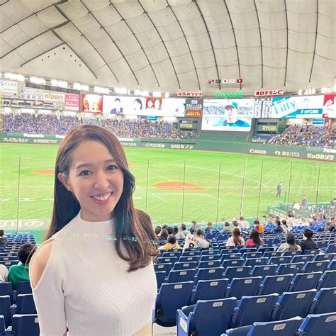 阿部智帆さんのインスタグラム写真 阿部智帆instagram「🧡 声出し応援は やはり最高でした🥹🙌 プロ野球開幕 Giants