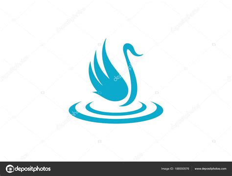 Swan Logo Template — Stock Vector © Elaelo 188550576