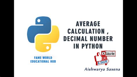 Average Calculation Program Using Float Numbers Decimal