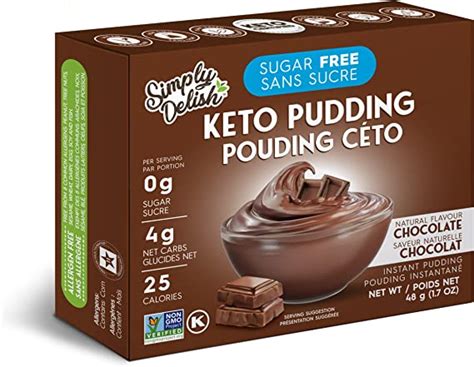 simply delish sugar free pudding mix and pie filling chocolate flavor 48 gr vegan gluten
