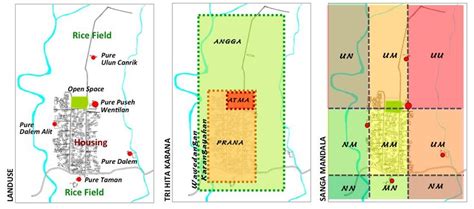 Landuse Spatial Zone And Sacred Place Classification Left To Right Download Scientific Diagram