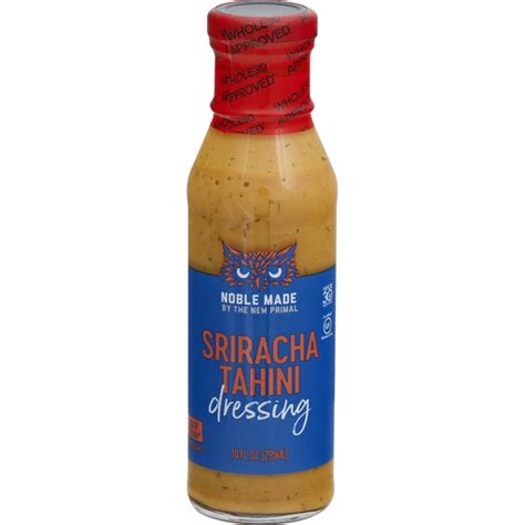 The New Primal Noble Made Dressing Sriracha Tahini Aderezo Para Ensaladas Selectos