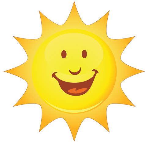 Smiley Smiling Sun Clip Art Summer Png Download 2500