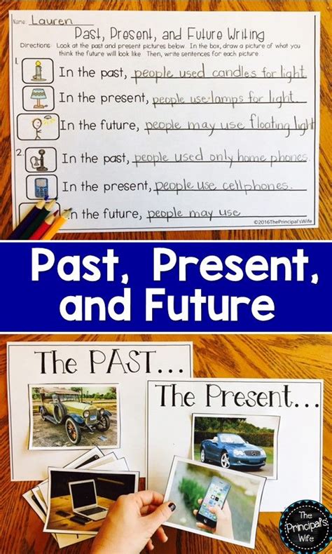 After each question, students are shown a picture which is hidden behind some colored shapes. Past, Present, Future Bundle | Social studies lesson plans ...