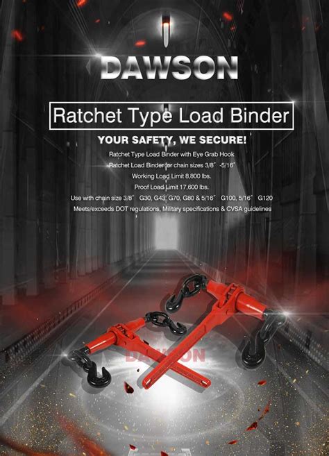 Dawson Load Binders Application Lifting Slings Lifting Gear Cargo
