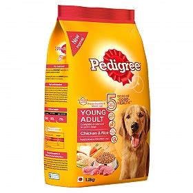 Puppy chicken & brown rice recipe. Pedigree Dog Food Young Adult Chicken and Rice - 1.2 Kg ...