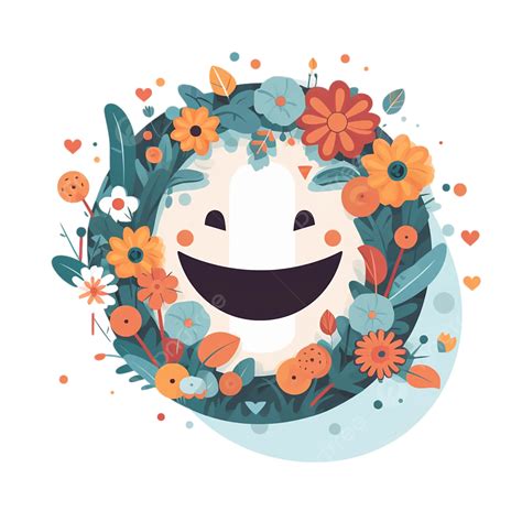 รูปภาพประกอบสร้างสรรค์วันยิ้มโลก Png การแสดงออก ยิ้ม ดอกไม้ภาพ Png
