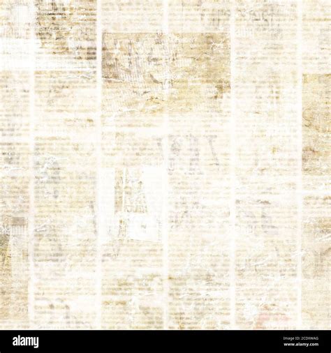 Old Grunge Newspaper Paper Textured Square Background Vintage