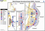 Madrid barajas airport map - Madrid international airport map (Spain)