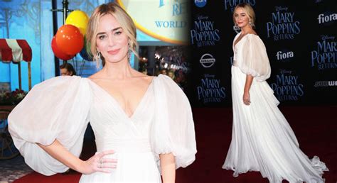 Emily Blunt Dazzles At The Mary Poppins Premiere