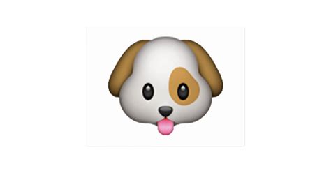 Dog Emoji Postcard Zazzleca