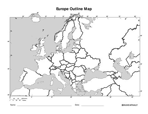 7 Best Images Of Europe Map Outline Printable Printable Blank Europe