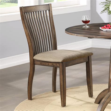 Winners Only Zoey Slat Back Side Chair With Upholstered Seat Sheelys