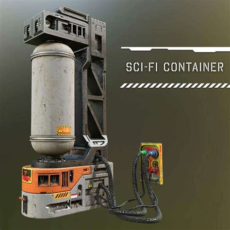 Sci Fi Container 3d Model By Siamak