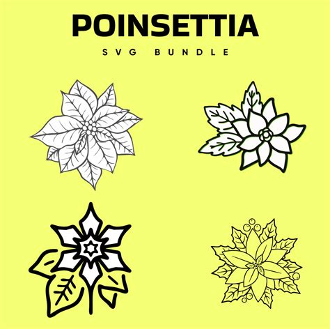 Poinsettia SVG Free – MasterBundles